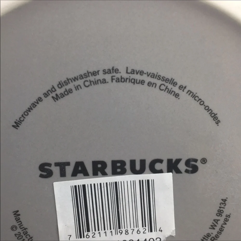 2013 Starbucks 16 oz Matt slate gray tapered mug
